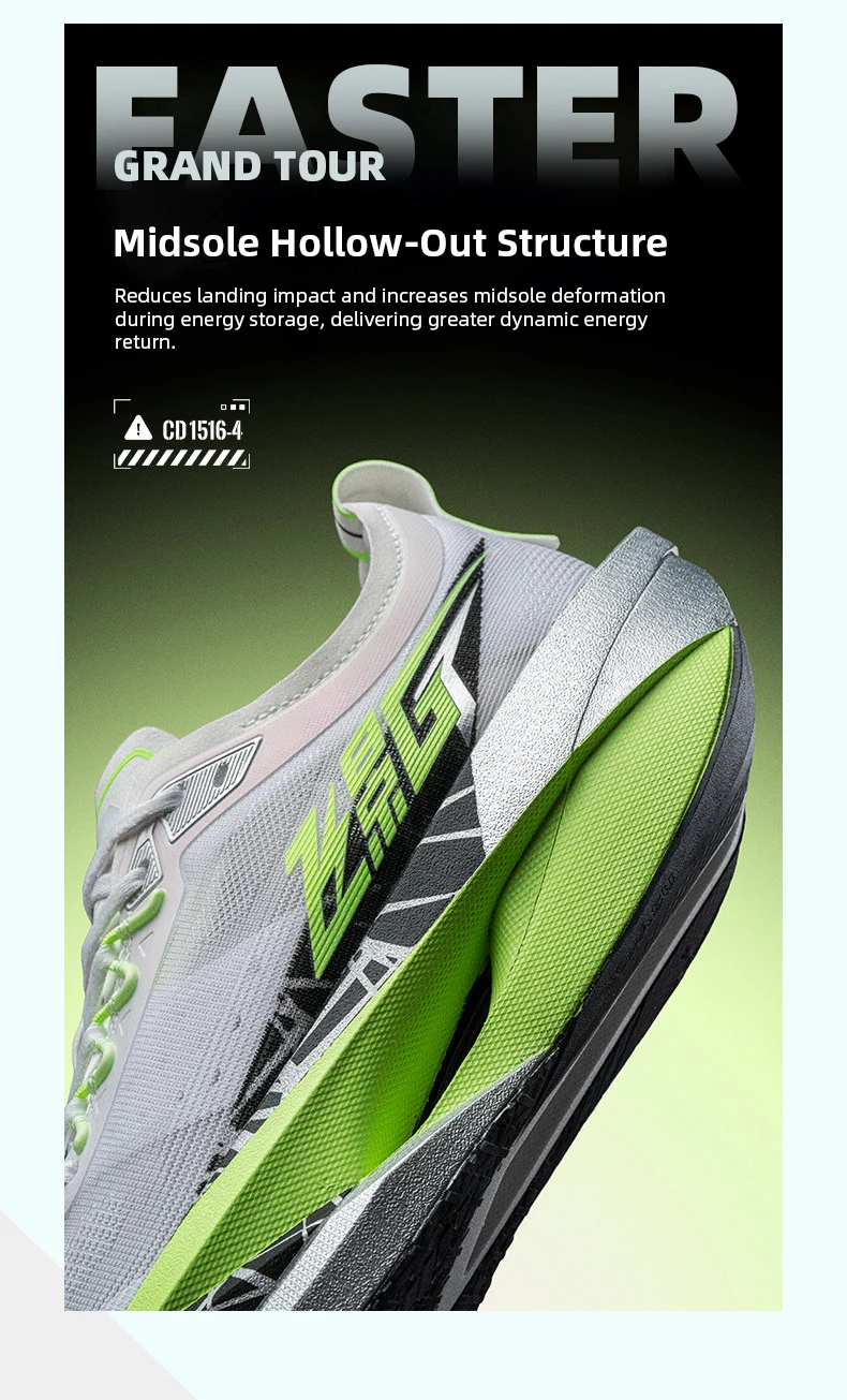QIAODAN Feiying GT Men Shoes Carbon Plate Marathon Racing Shoes Lightweight Breathable Professional Running Sneaker QDB023262260