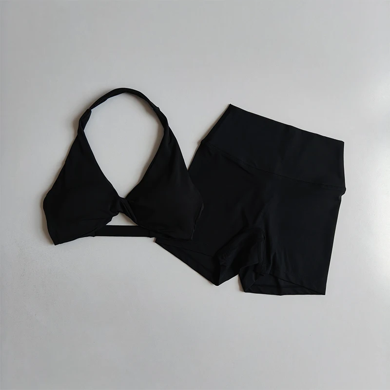 Sports Bra Women's Halter Neck Beautiful Back Push-up Chest-revealing Pilates Vest Training Yoga Wear Gym Running Fitness Bras