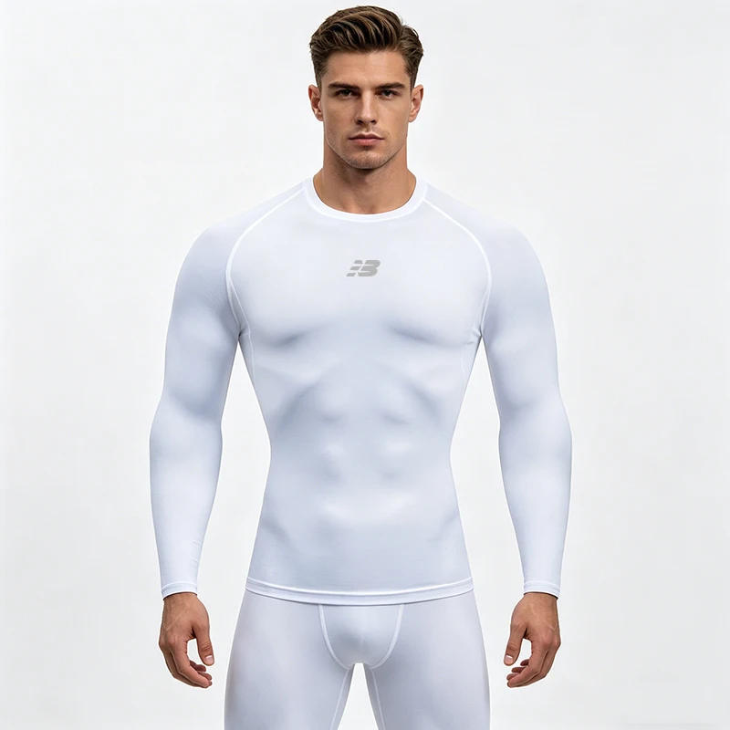 Men Running T-shirt Compression Long Sleeve Sport Tees Gym Fitness Sportshirts Male Jogging Tracksuit Homme Athletic Shirt Tops