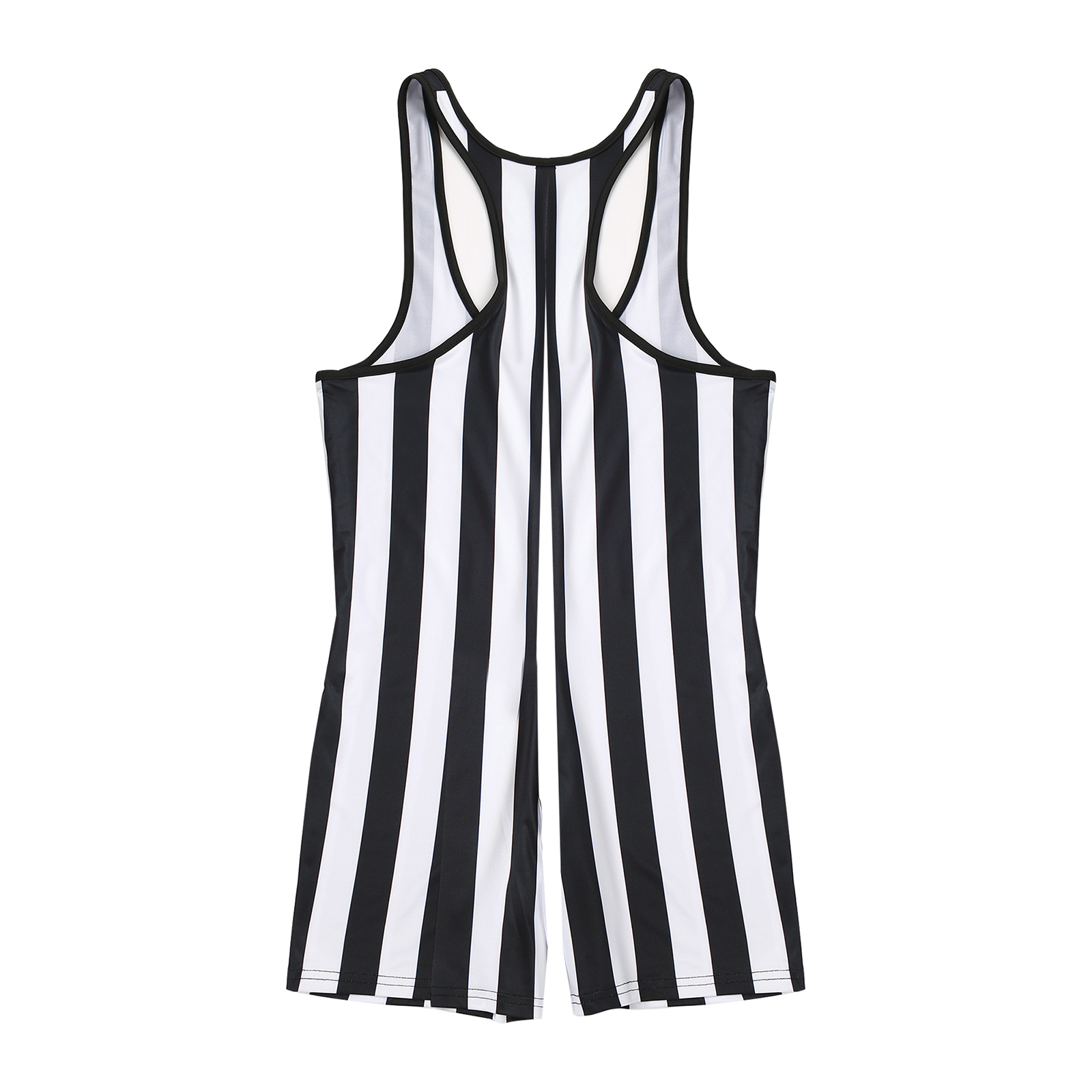 Mens Swim Bodysuit Striped Leotard Wrestling Singlet One Piece Swimsuit Beachwear Boxer Shorts Rompers Bodybuilding Shapewear