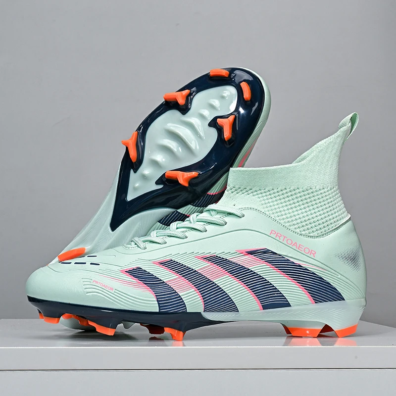 New Men Professional Soccer Shoes Boys Comfortable Non-Slip Football Boots Sneakers Ankle Sports Shoes TF/FG Match Unisex