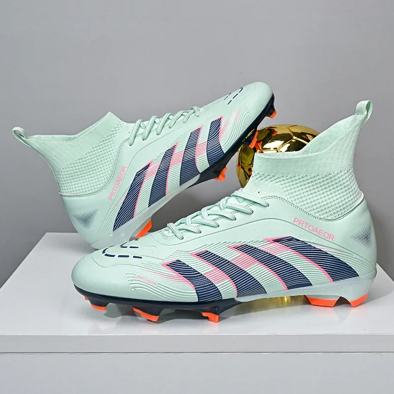 New Men Professional Soccer Shoes Boys Comfortable Non-Slip Football Boots Sneakers Ankle Sports Shoes TF/FG Match Unisex