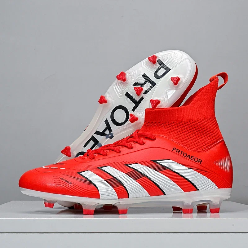 New Men Professional Soccer Shoes Boys Comfortable Non-Slip Football Boots Sneakers Ankle Sports Shoes TF/FG Match Unisex