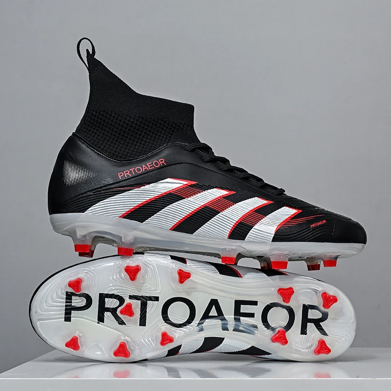 New Men Professional Soccer Shoes Boys Comfortable Non-Slip Football Boots Sneakers Ankle Sports Shoes TF/FG Match Unisex