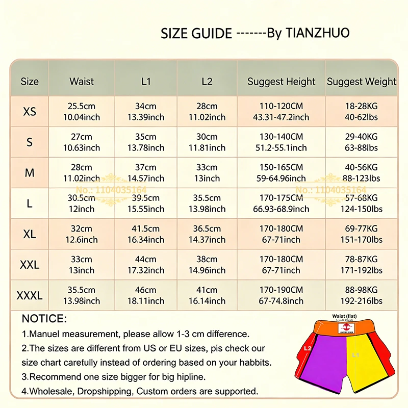 Embroidery Muay Thai Boxing Shorts Satin Elastic Waist Fight Trunks for Men Women Kids Kickboxing Martial Arts Training Sparring
