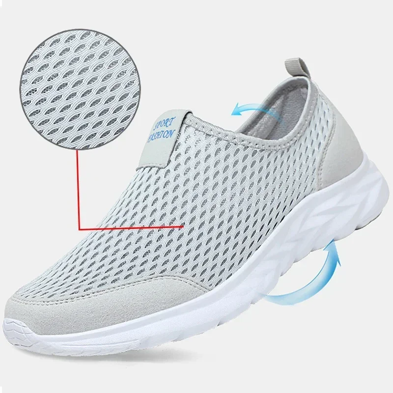 Men Loafers Light Walking Breathable Summer Comfortable Women Casual Shoes Men Sneakers Couple Shoes Plus Size