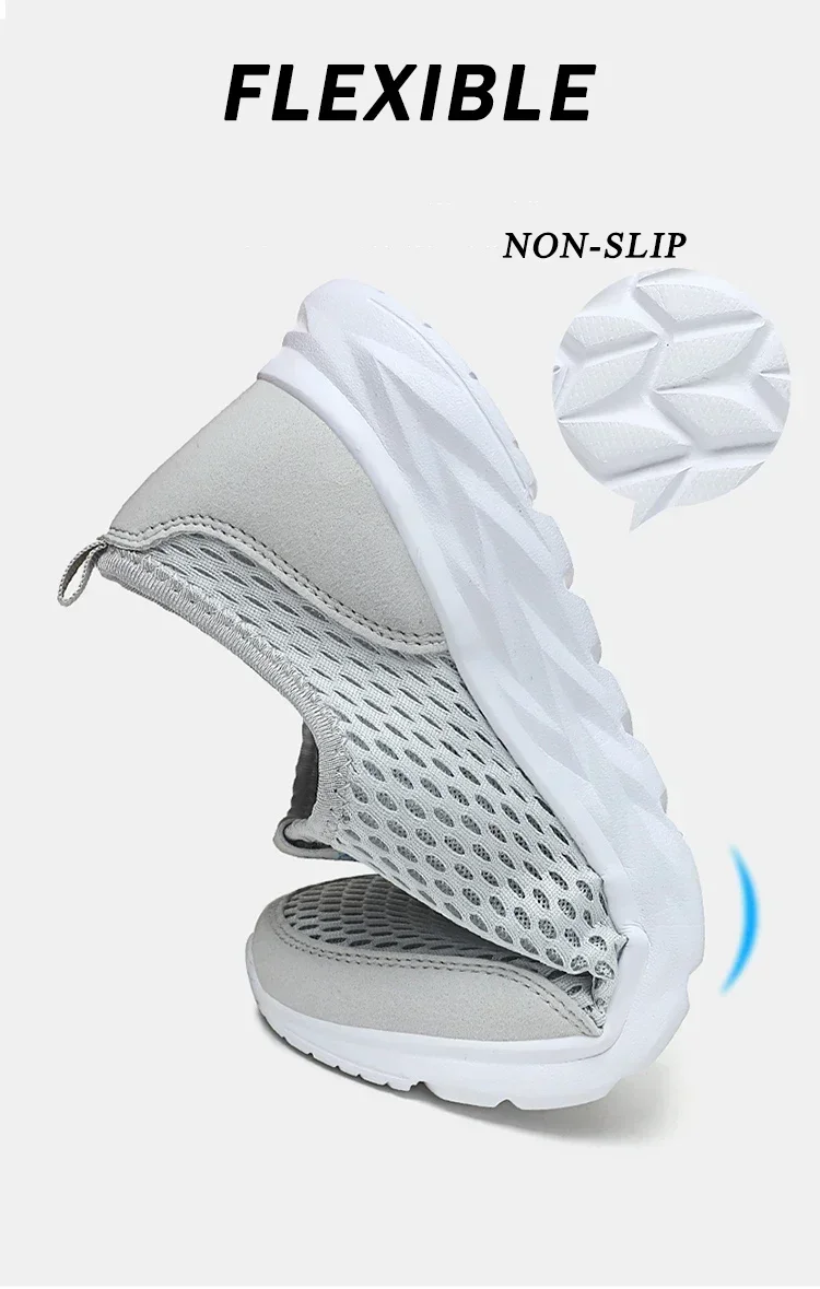 Men Loafers Light Walking Breathable Summer Comfortable Women Casual Shoes Men Sneakers Couple Shoes Plus Size