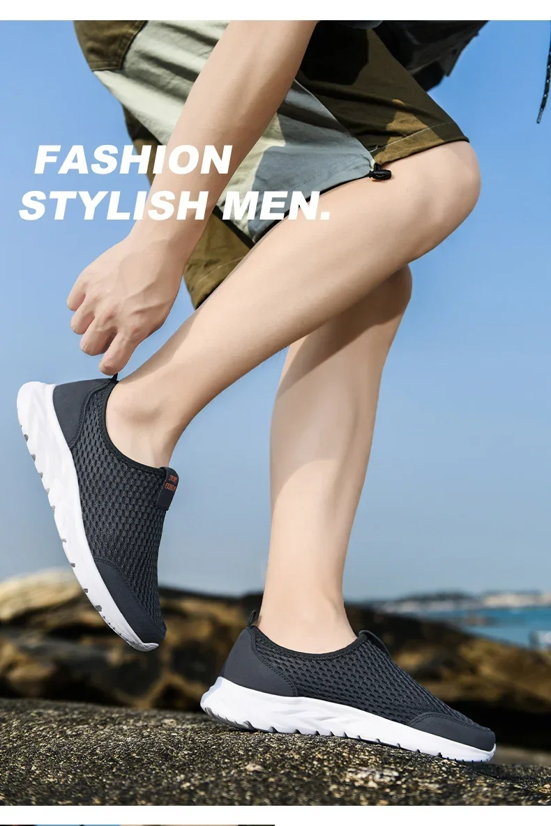 Men Loafers Light Walking Breathable Summer Comfortable Women Casual Shoes Men Sneakers Couple Shoes Plus Size