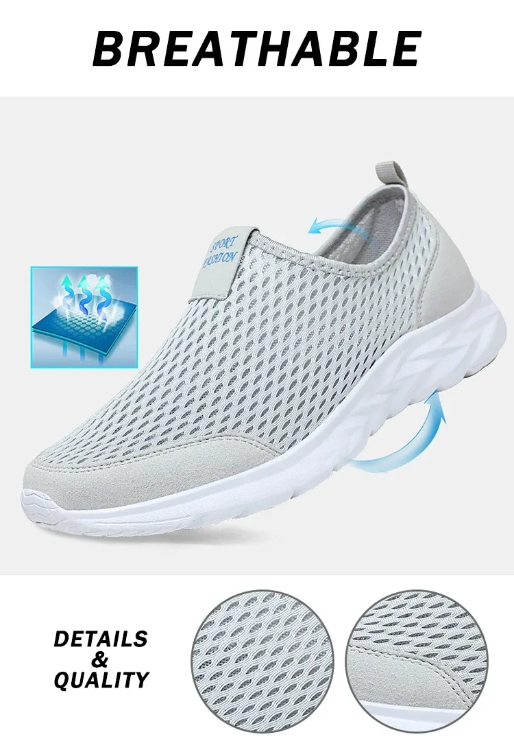 Men Loafers Light Walking Breathable Summer Comfortable Women Casual Shoes Men Sneakers Couple Shoes Plus Size