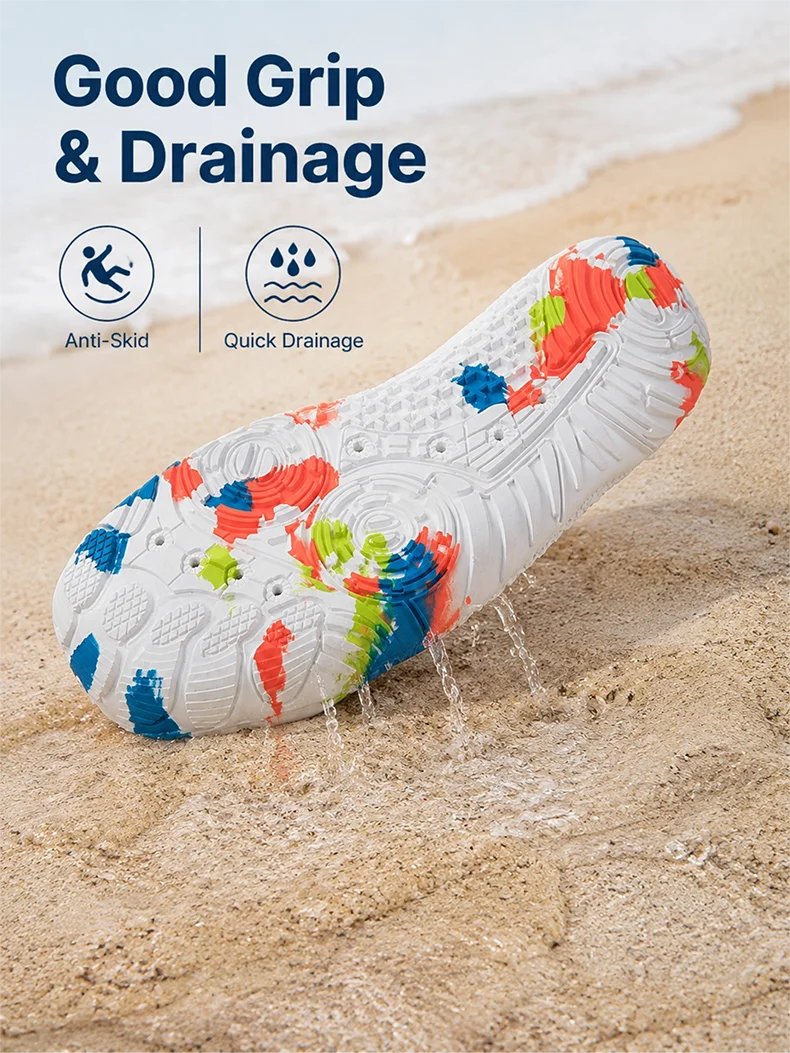 Unisex Barefoot Water Shoes Anti-Slip Quick-Drying Outdoor Beach Wading Swimming Aqua Shoe Outdoor Activities Surfing Sneakers