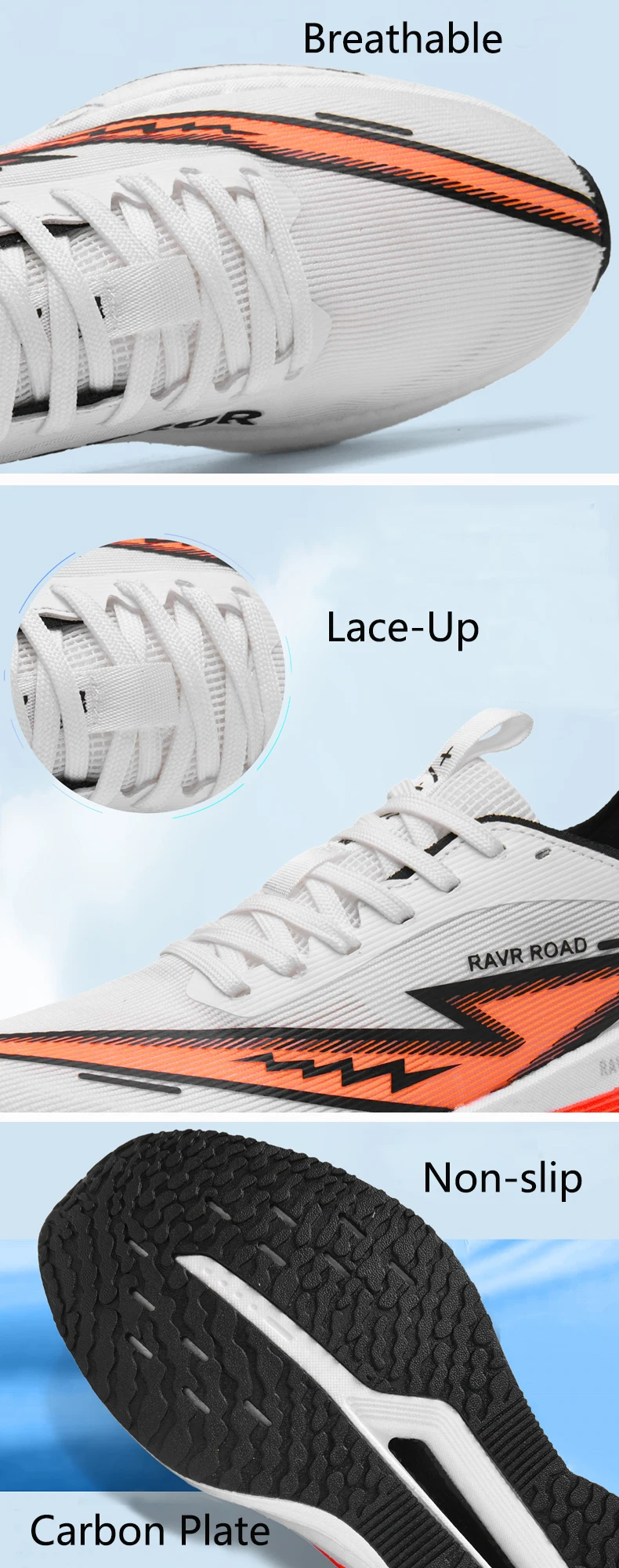 Men's Sports Shoes Sneakers Carbon Plate Running Male Jogging Marathon Racing Shock-absorbing Athletics Training Shoes for Women