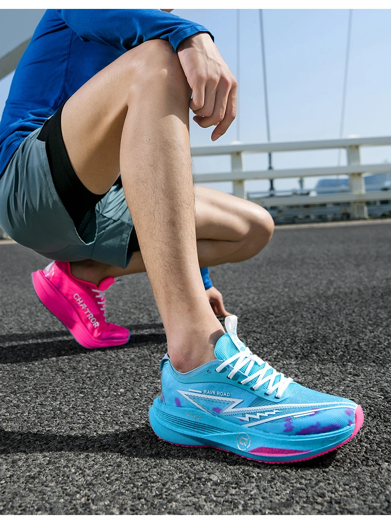 Men's Sports Shoes Sneakers Carbon Plate Running Male Jogging Marathon Racing Shock-absorbing Athletics Training Shoes for Women