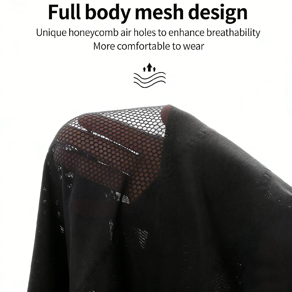 Sleeveless Body Shaper Vest for Men, Mesh Invisible Cross Compression Undershirt,Tummy Control Slimming Shapewear for Beer Belly