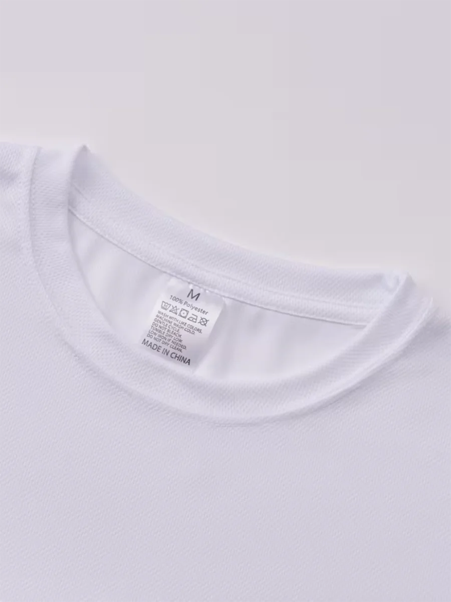 Men Quick Dry Breathable Sports T Shirt Front & Sleeve BLACK Letter Print Lightweight Crew Neck Summer Gym Daily Casual Tees