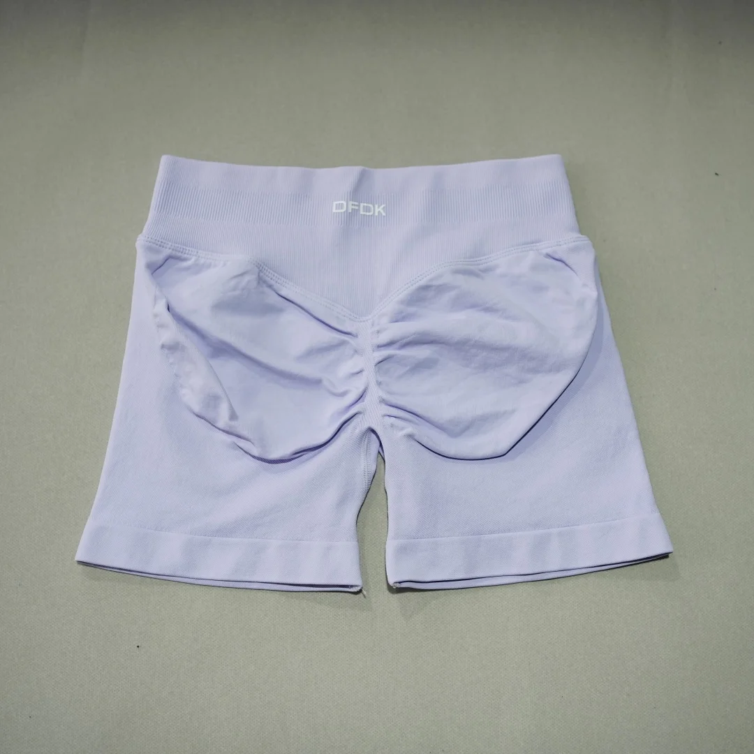 DFDK 2026 New Women High Waist Scrunch Butt Shorts Push Up Hip Lifting Squat Proof Gym Workout Running Sports Yoga Short Pants