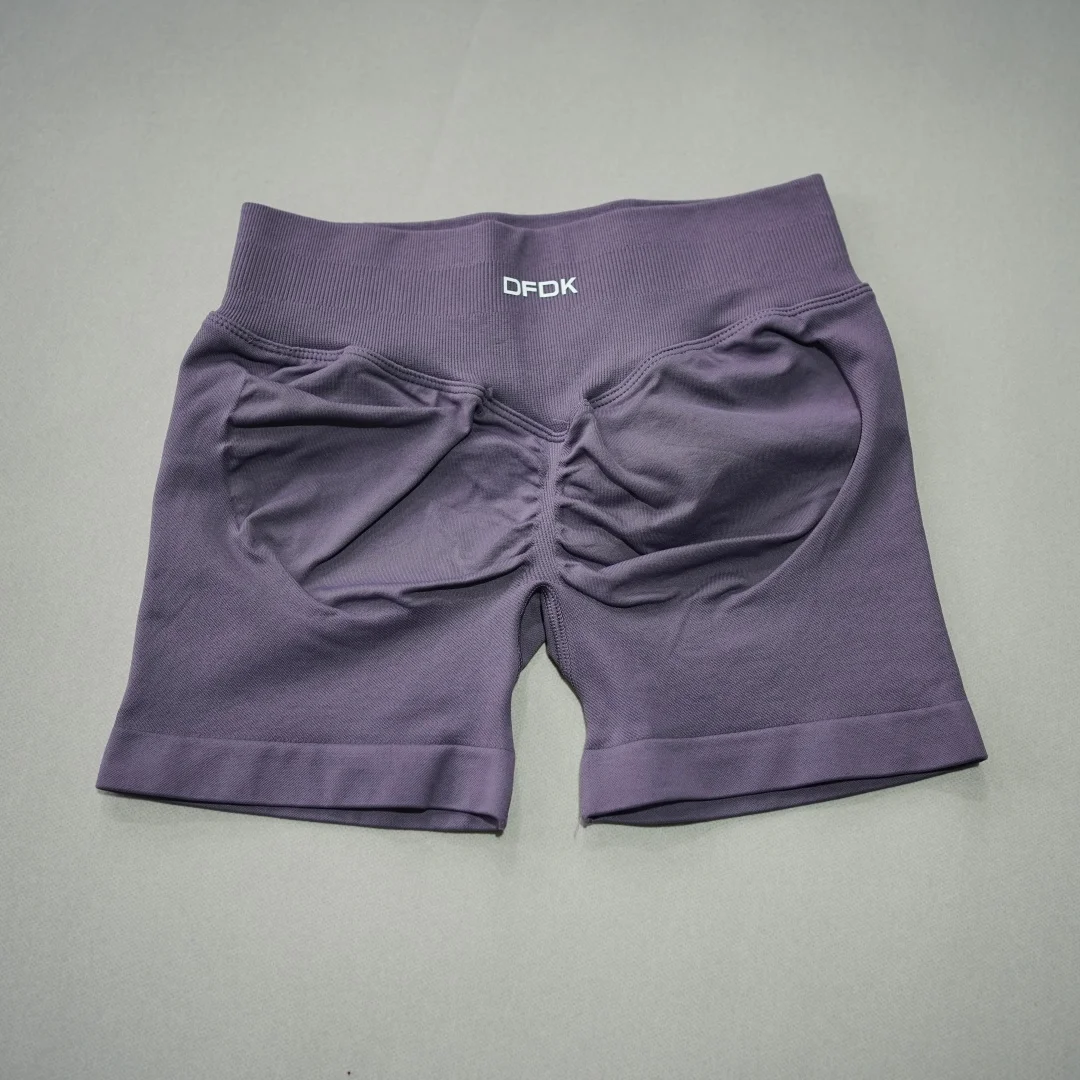 DFDK 2026 New Women High Waist Scrunch Butt Shorts Push Up Hip Lifting Squat Proof Gym Workout Running Sports Yoga Short Pants