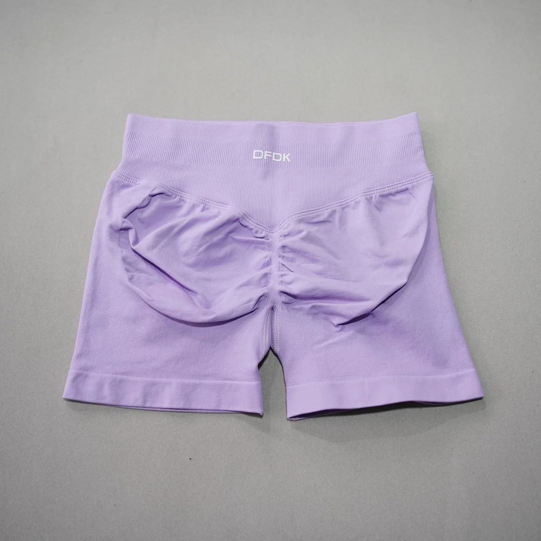 DFDK 2026 New Women High Waist Scrunch Butt Shorts Push Up Hip Lifting Squat Proof Gym Workout Running Sports Yoga Short Pants