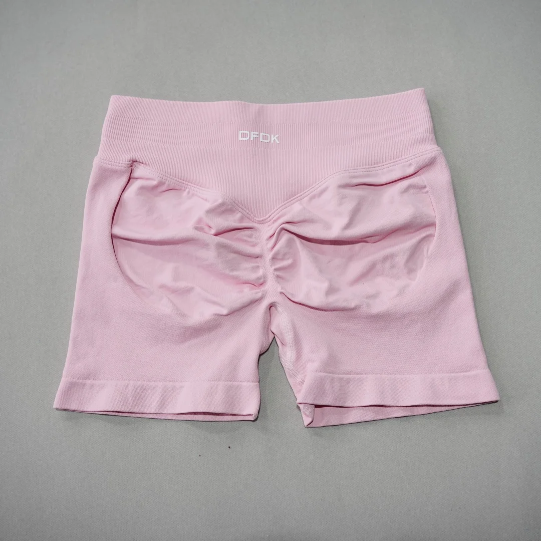 DFDK 2026 New Women High Waist Scrunch Butt Shorts Push Up Hip Lifting Squat Proof Gym Workout Running Sports Yoga Short Pants