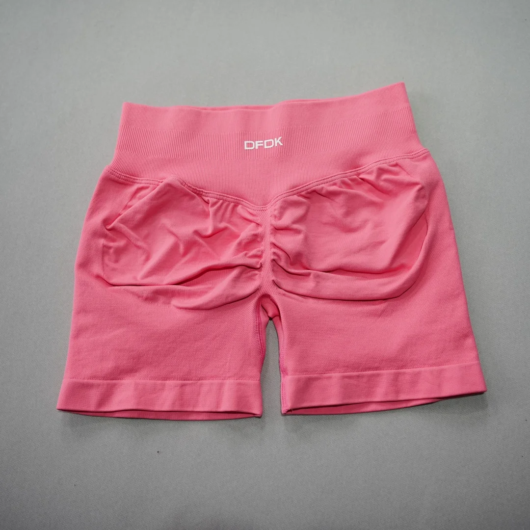 DFDK 2026 New Women High Waist Scrunch Butt Shorts Push Up Hip Lifting Squat Proof Gym Workout Running Sports Yoga Short Pants