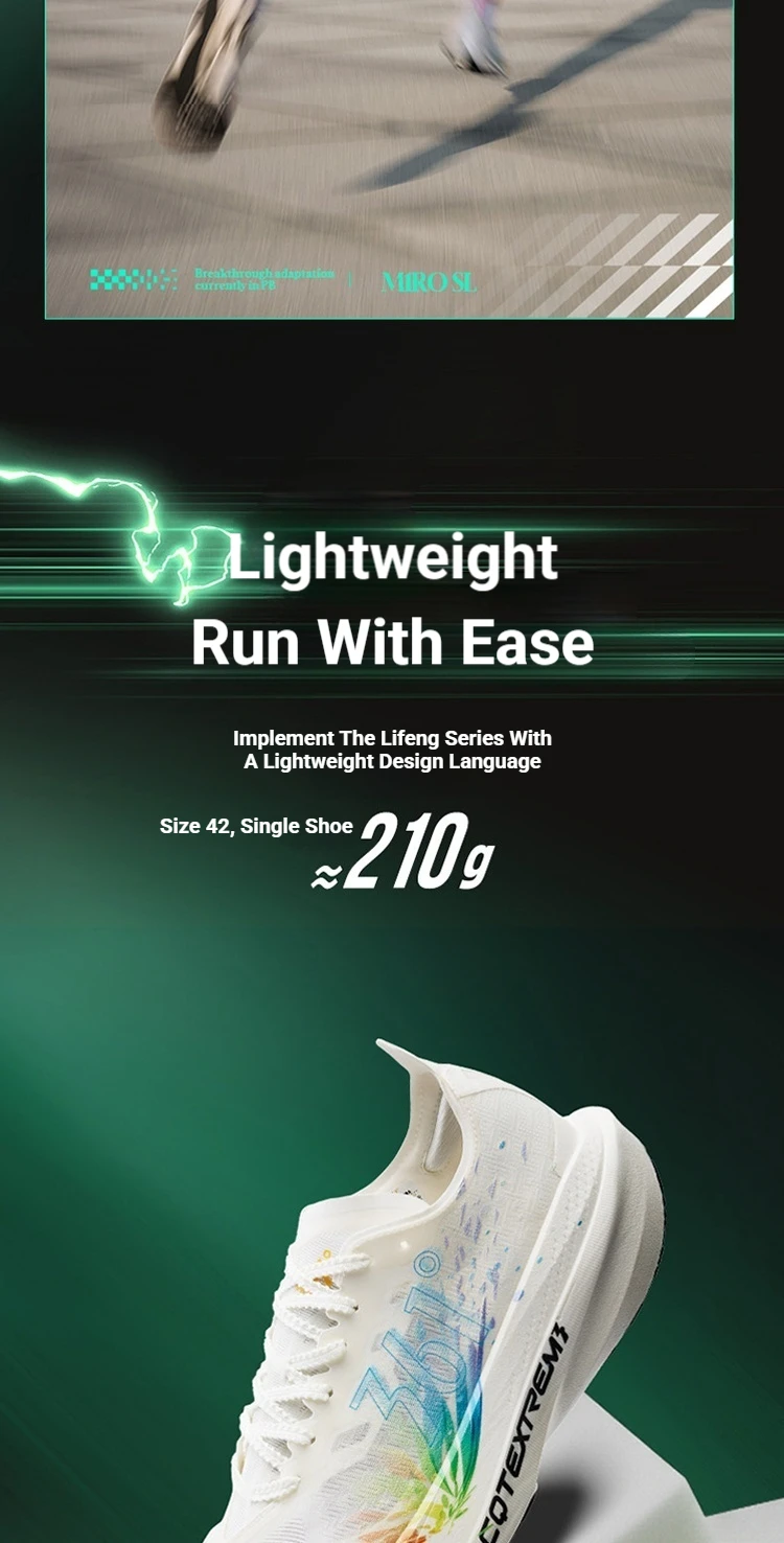 361 Degrees Miro Nude SL Men Running Shoes Lightweight Durable Breathable High Resilience Soft Unisex Training Sneaker 672622220