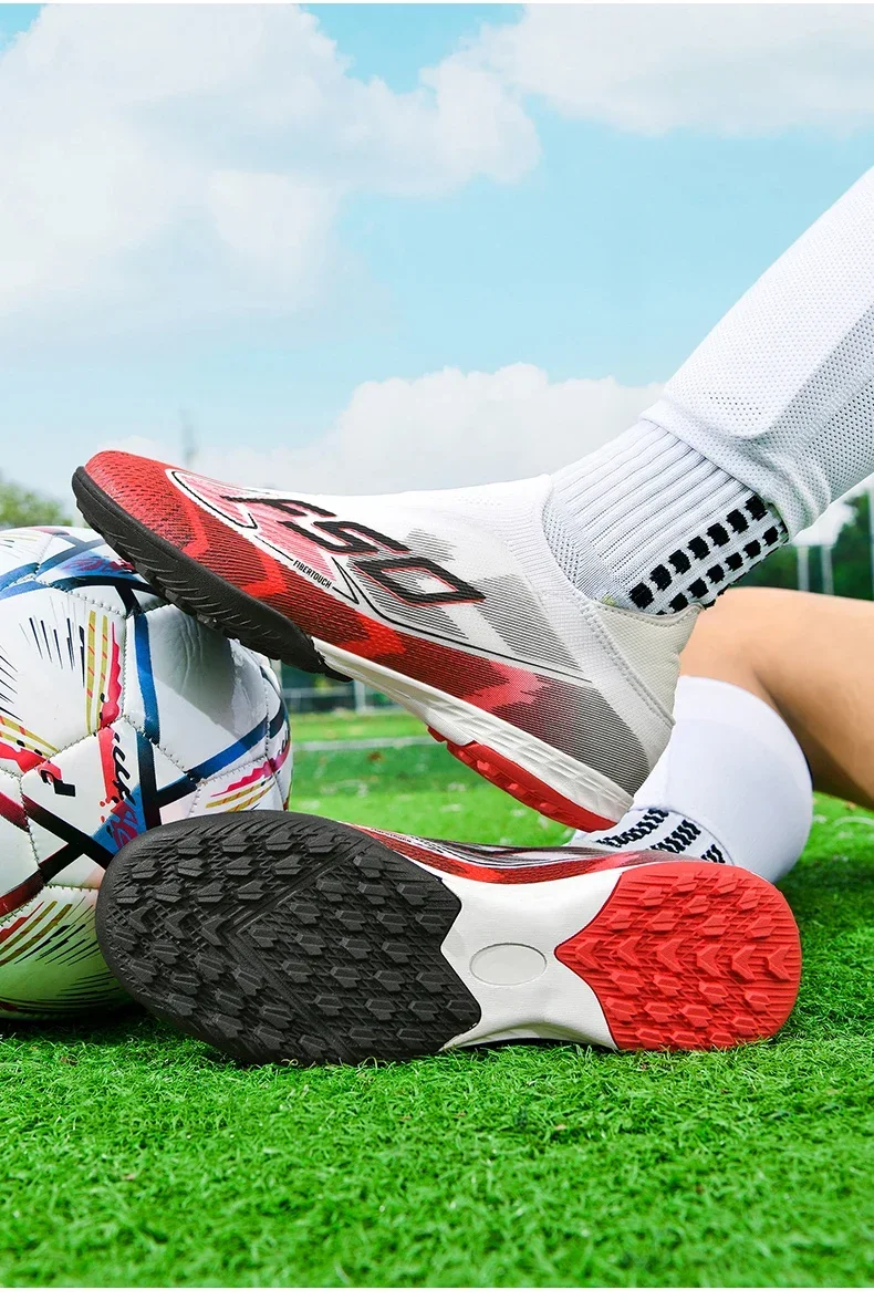 Men Professional TF Soccer Shoes Resistant Casual Grass Studded Male Non Slip Fast Foo451·a