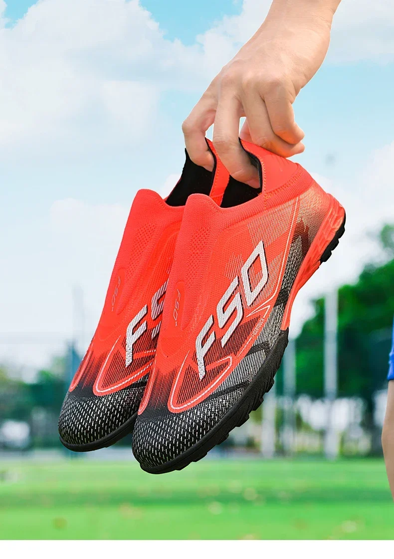 Men Professional TF Soccer Shoes Resistant Casual Grass Studded Male Non Slip Fast Foo451·a