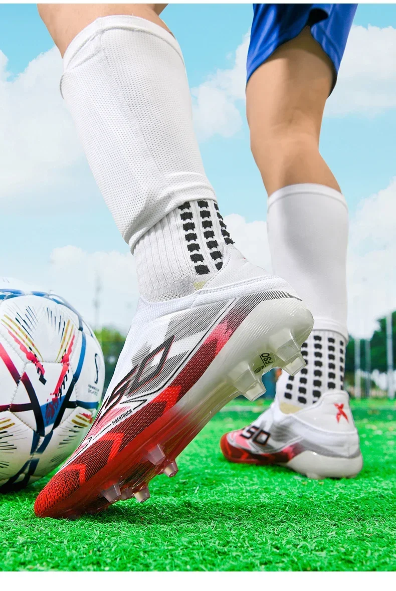 Men Professional TF Soccer Shoes Resistant Casual Grass Studded Male Non Slip Fast Foo451·a