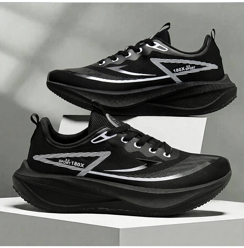 Women‘s Carbon Plate Running Shoes Men's Marathon Sneakers Casual Speciality Lightweight Athletic Nonskid Sneakers