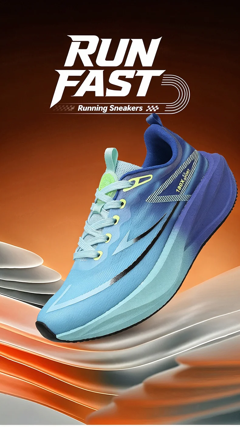 Women‘s Carbon Plate Running Shoes Men's Marathon Sneakers Casual Speciality Lightweight Athletic Nonskid Sneakers