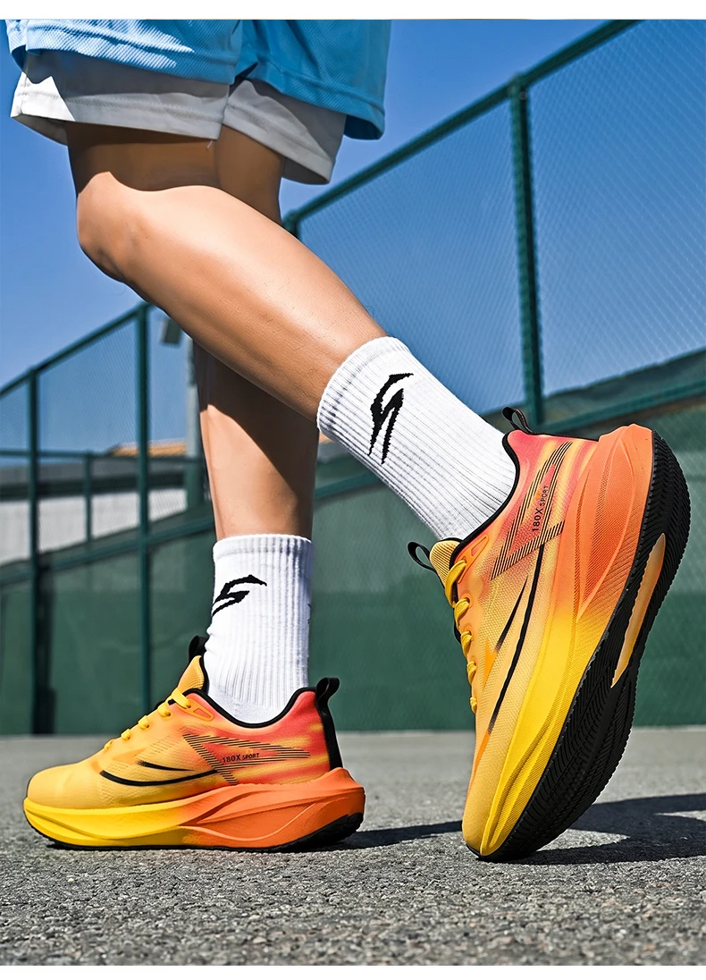 Women‘s Carbon Plate Running Shoes Men's Marathon Sneakers Casual Speciality Lightweight Athletic Nonskid Sneakers