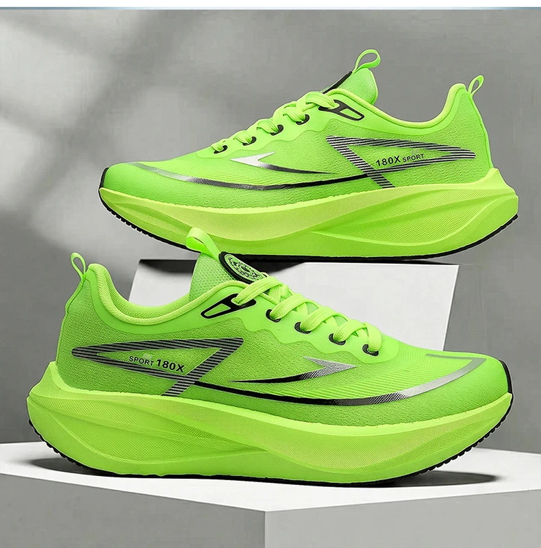 Women‘s Carbon Plate Running Shoes Men's Marathon Sneakers Casual Speciality Lightweight Athletic Nonskid Sneakers