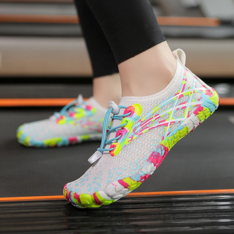 Quick-drying Indoor Fitness Outdoor Women's Water Shoes Swimming Barefoot Five Fingers Aqua Shoes Beach Seaside Light Sneakers