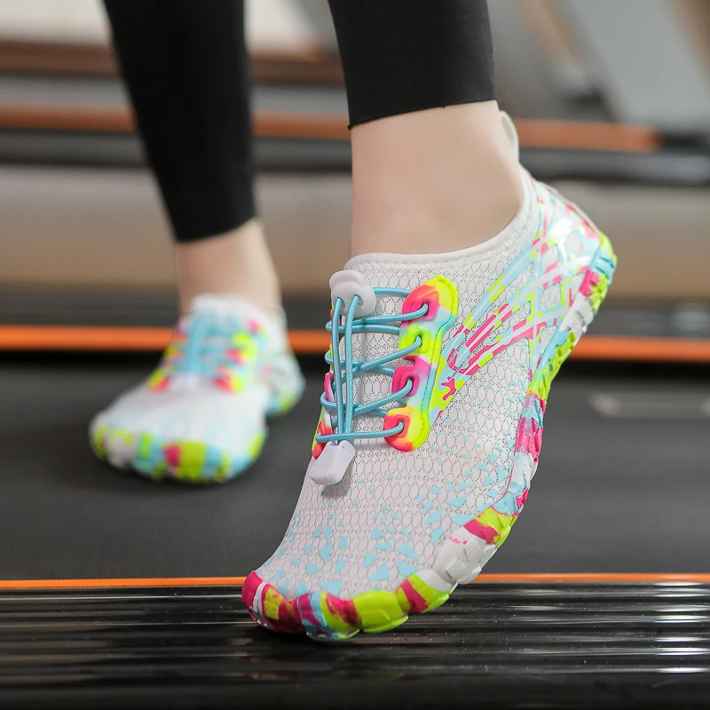 Quick-drying Indoor Fitness Outdoor Women's Water Shoes Swimming Barefoot Five Fingers Aqua Shoes Beach Seaside Light Sneakers