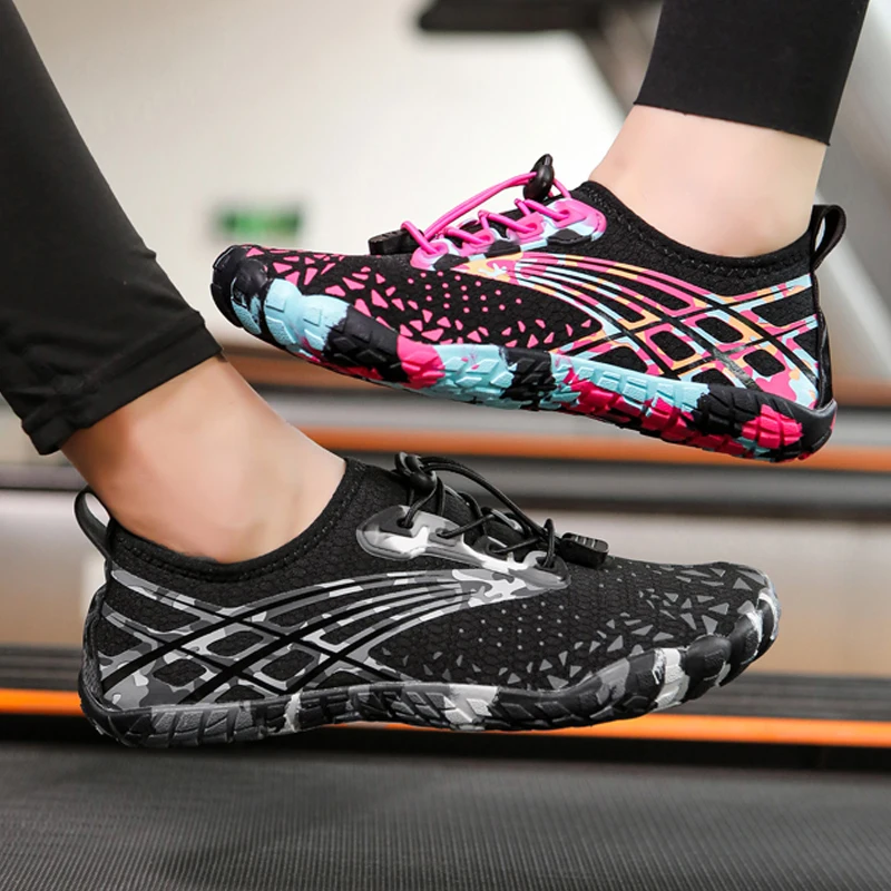 Quick-drying Indoor Fitness Outdoor Women's Water Shoes Swimming Barefoot Five Fingers Aqua Shoes Beach Seaside Light Sneakers