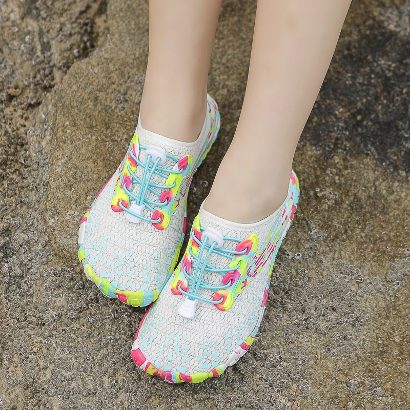 Quick-drying Indoor Fitness Outdoor Women's Water Shoes Swimming Barefoot Five Fingers Aqua Shoes Beach Seaside Light Sneakers