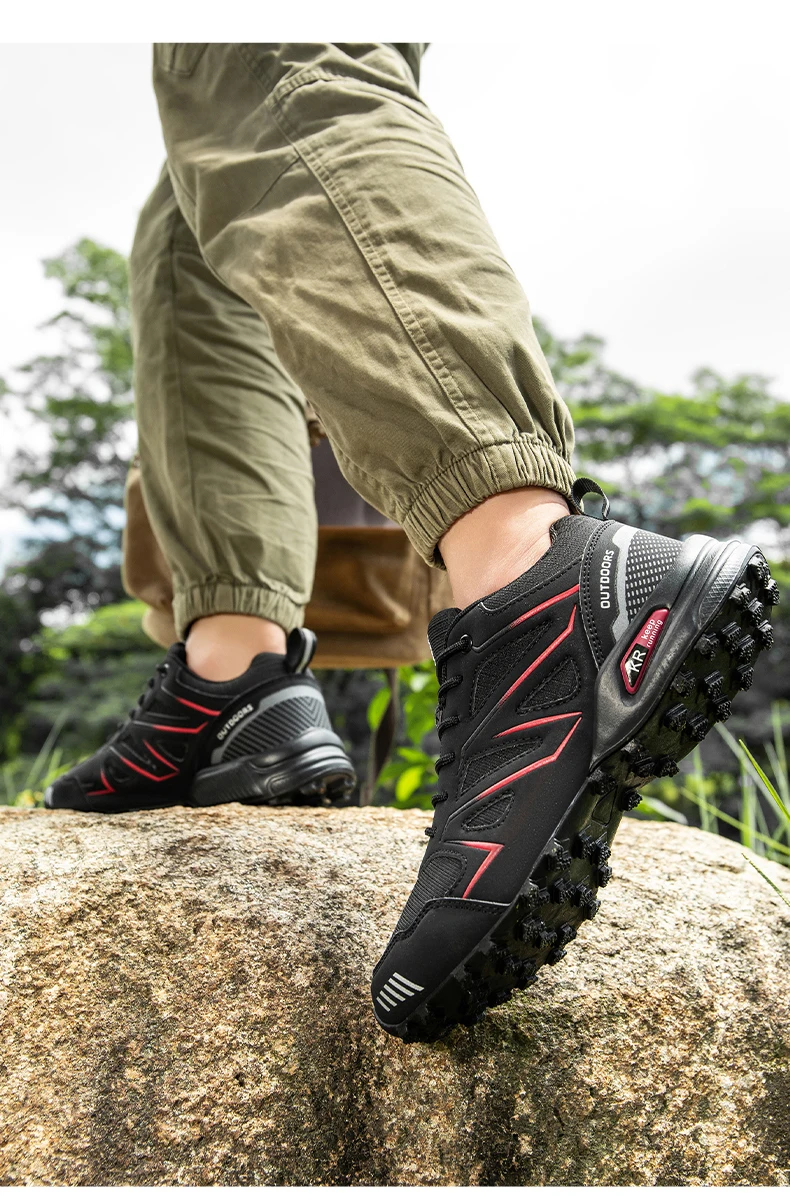Men's High Quality Hiking Shoes Outdoor Comfortable Hiking Non-Slip Sneakers Mountain Cross-Country Cycling Shoes