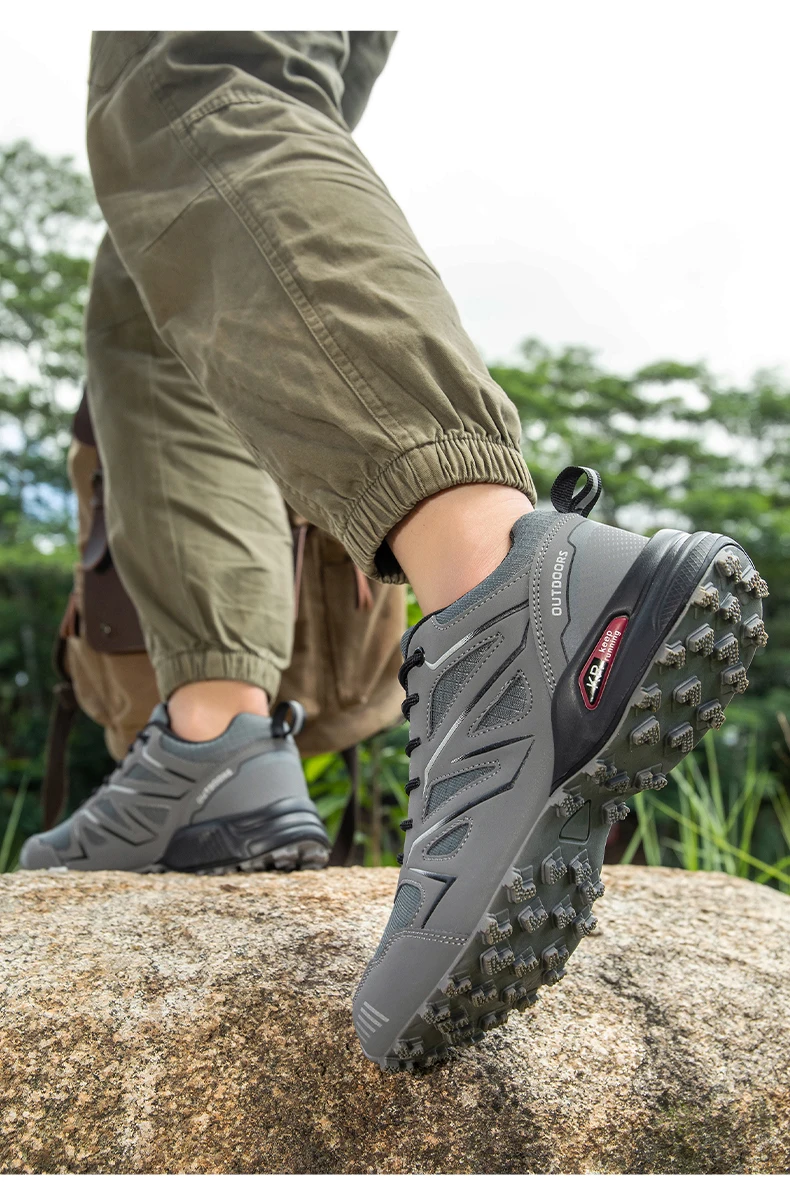 Men's High Quality Hiking Shoes Outdoor Comfortable Hiking Non-Slip Sneakers Mountain Cross-Country Cycling Shoes