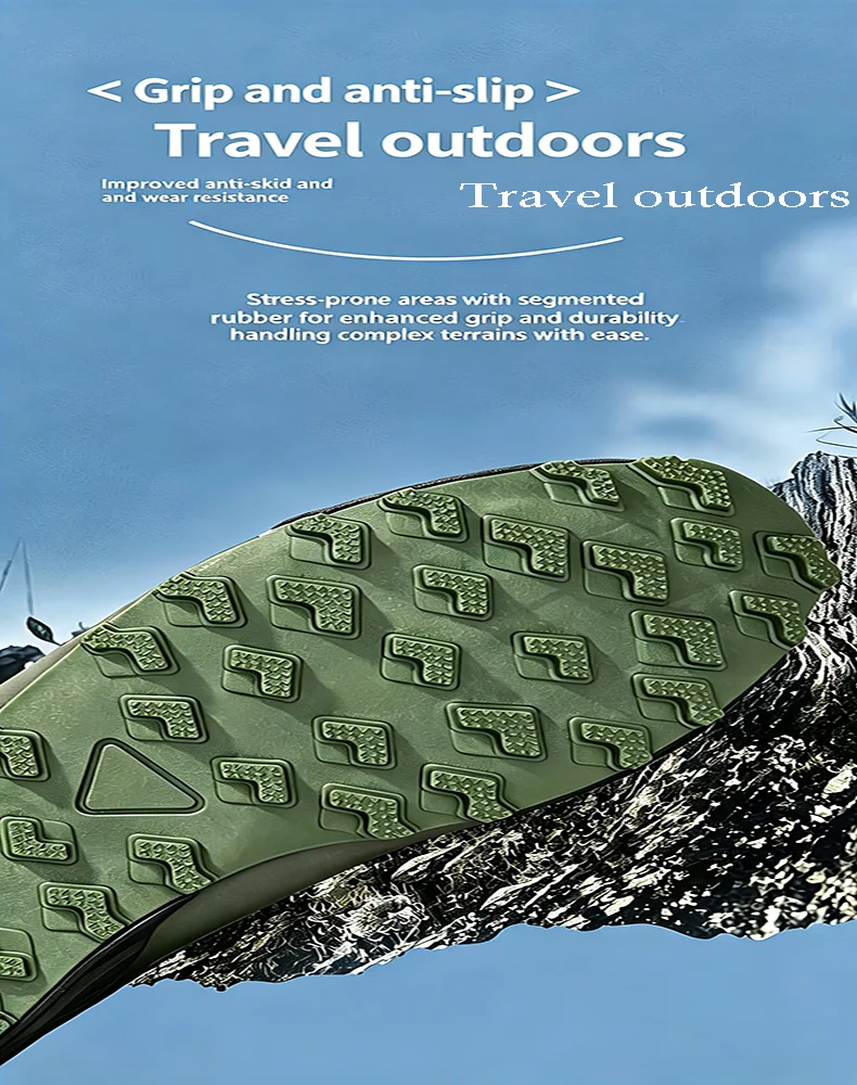 Men's High Quality Hiking Shoes Outdoor Comfortable Hiking Non-Slip Sneakers Mountain Cross-Country Cycling Shoes