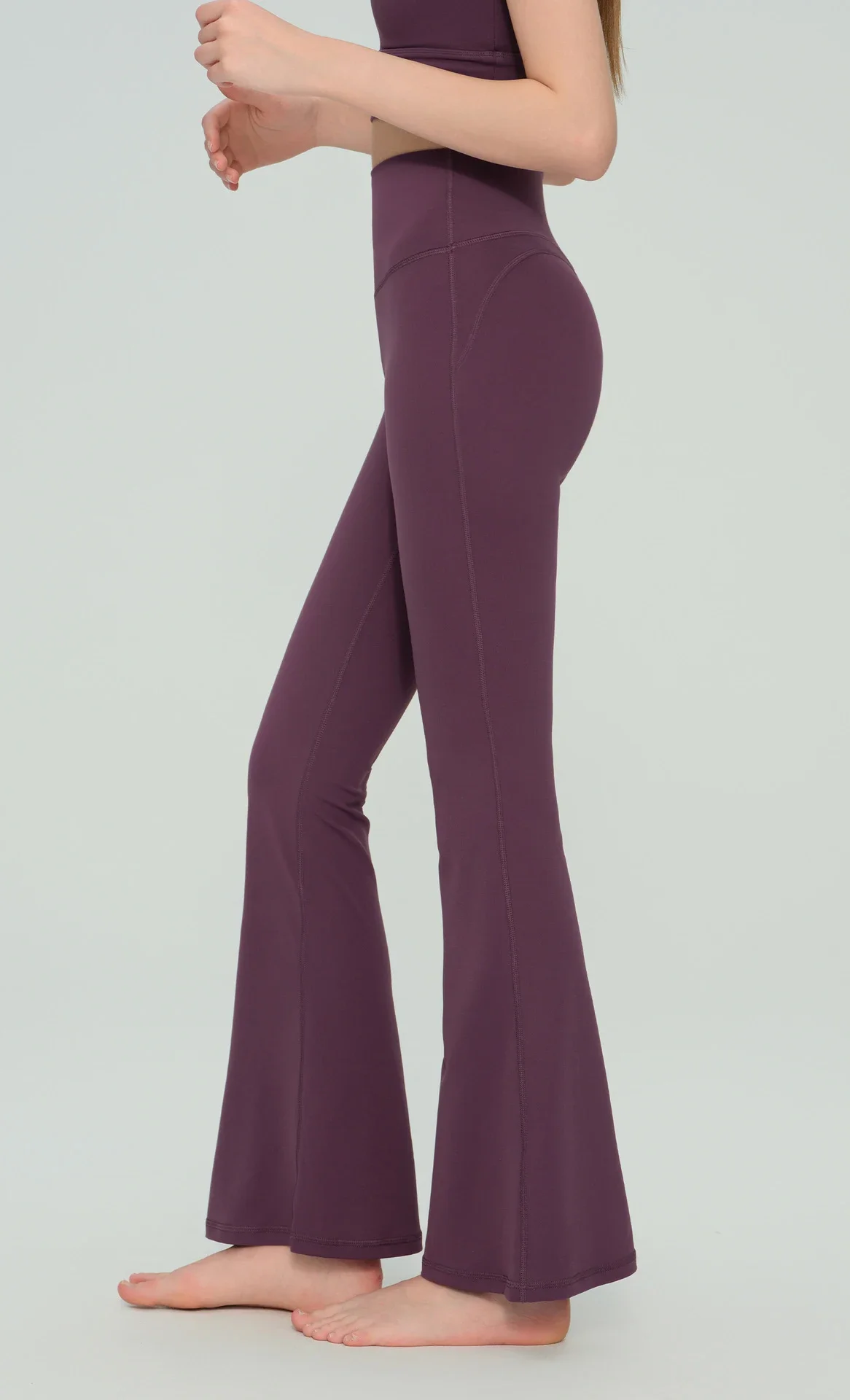 Summer Women's New High Waist Hip Lifting Fashionable Sports Flared Pants Breathable Comfortable Exercise Pilates Sports Pants