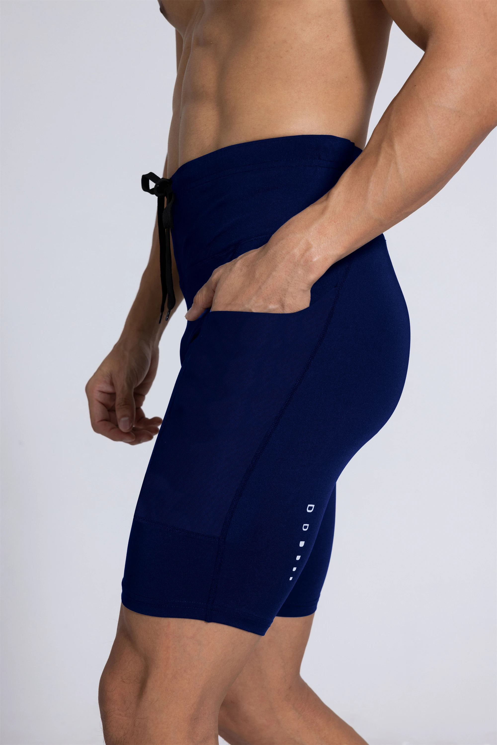 Men Women Yoga Running Shorts Pockets Outdoor Sports Half Pants Tights Exercise Fitness Gym Cycling Shorts Leggings Quick Drying
