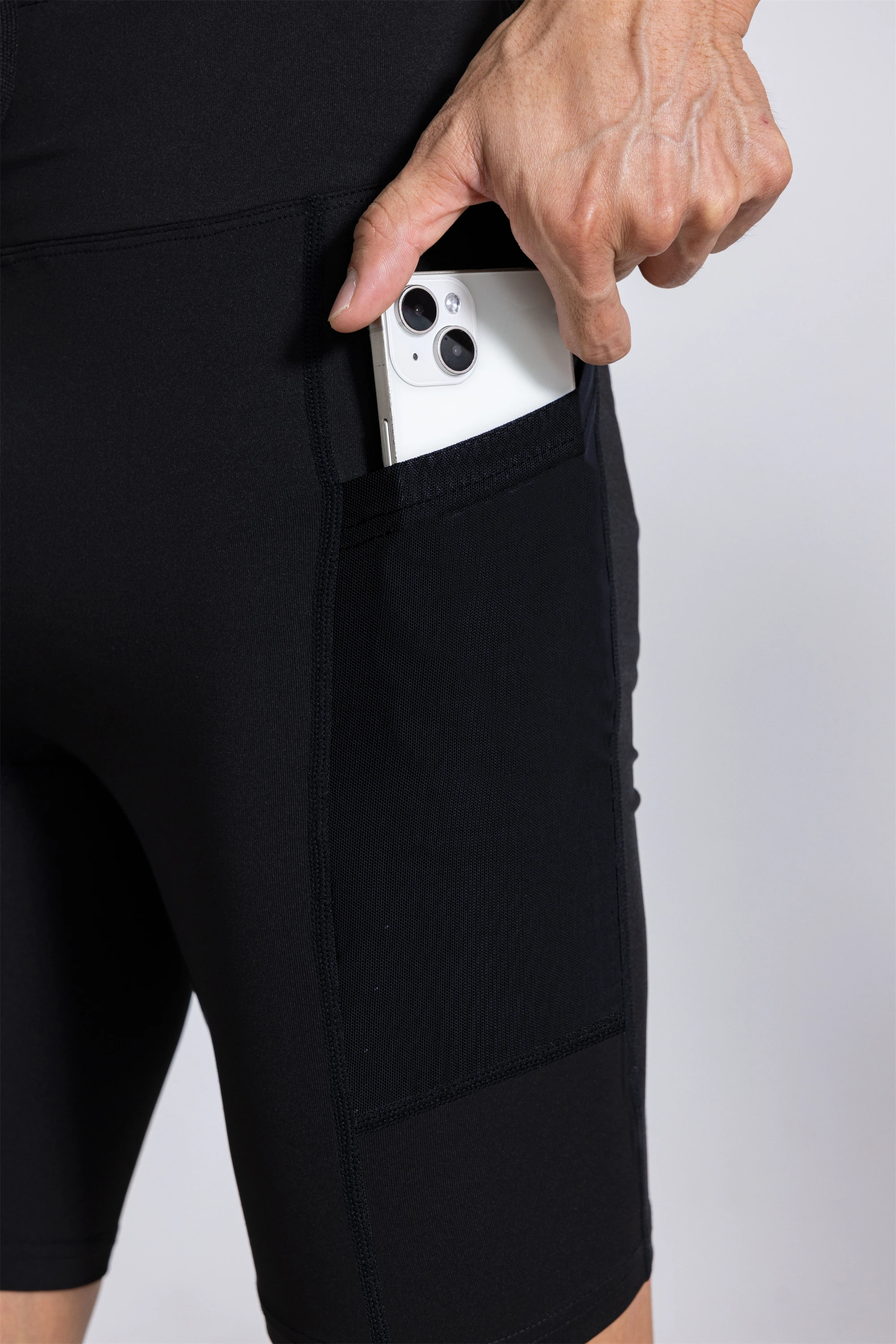Men Women Yoga Running Shorts Pockets Outdoor Sports Half Pants Tights Exercise Fitness Gym Cycling Shorts Leggings Quick Drying