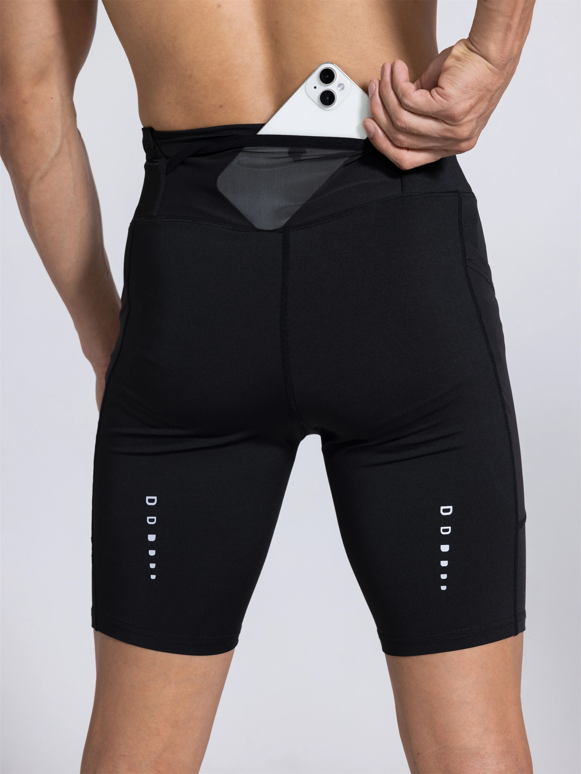 Men Women Yoga Running Shorts Pockets Outdoor Sports Half Pants Tights Exercise Fitness Gym Cycling Shorts Leggings Quick Drying