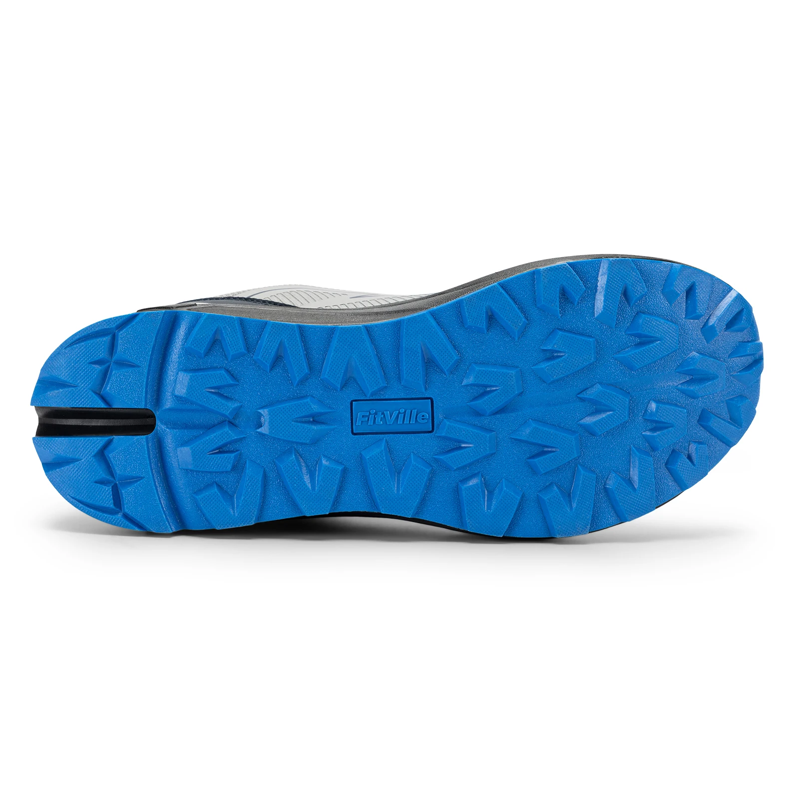 FitVille Trail Running Shoes for Men Wide Toe Box Walking Shoes Comfortable Non-Slip Sports Sneakers for Flat Feet Relief Pain