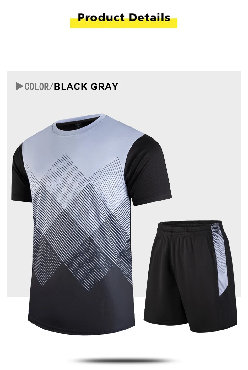 CHRLCK Fitness Clothes Ice Silk Quick Drying T-shirt Suits Unisex Short Sleeve Running Sportswear Tracksuit Gym Training Sets