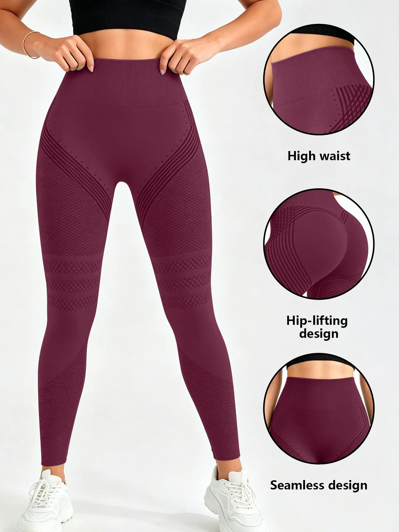 CZGUKEWomen's Cellulite 3D Leggings High Waisted Butt Lifting Tummy Training Control Anti Cellulite Legging for Gym Workout Yoga