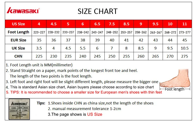 Kawasaki Mens Badminton Shoes Professional Sports Shoes for Women Breathable Indoor Court Sneakers K-086