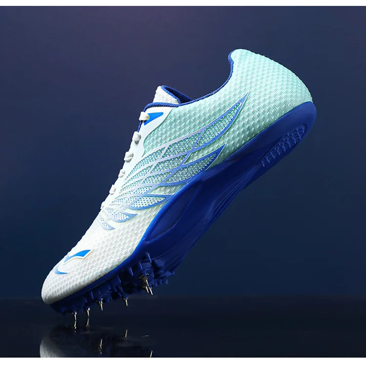 Track And Field Sprint Spikes Women Men Professional Lightweight Breathable Mesh Running Shoes For 100M 200M 400M Competition