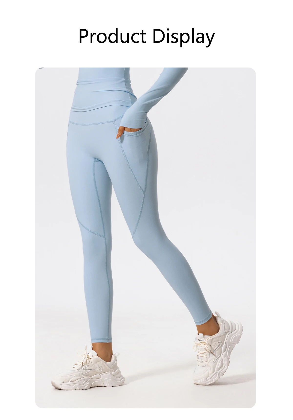 Hearuisavy Ultra-Soft Fabrics High Waist Gym Leggings Women Quick-Dry Pockets Workout Pants Yoga Pants Push Up Sports Tights