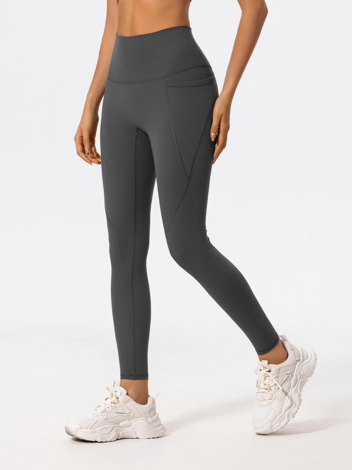 Hearuisavy Ultra-Soft Fabrics High Waist Gym Leggings Women Quick-Dry Pockets Workout Pants Yoga Pants Push Up Sports Tights
