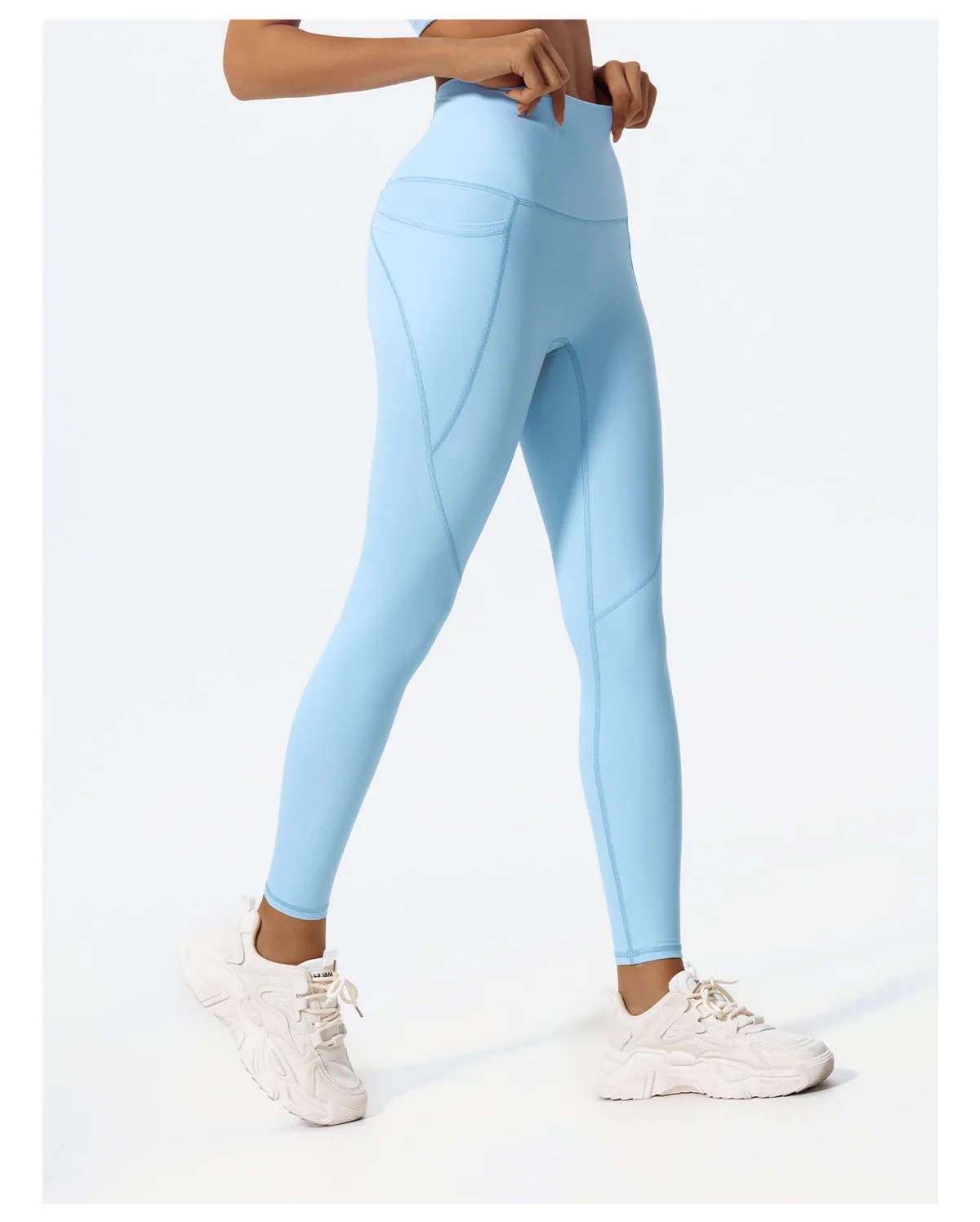 Hearuisavy Ultra-Soft Fabrics High Waist Gym Leggings Women Quick-Dry Pockets Workout Pants Yoga Pants Push Up Sports Tights